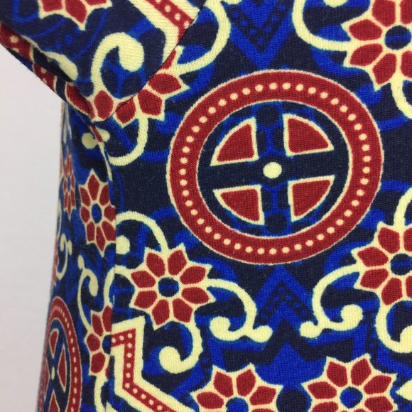 LuLaRoe Perfect T XS Geometric Tunic Slit Sides - Picture 4 of 8